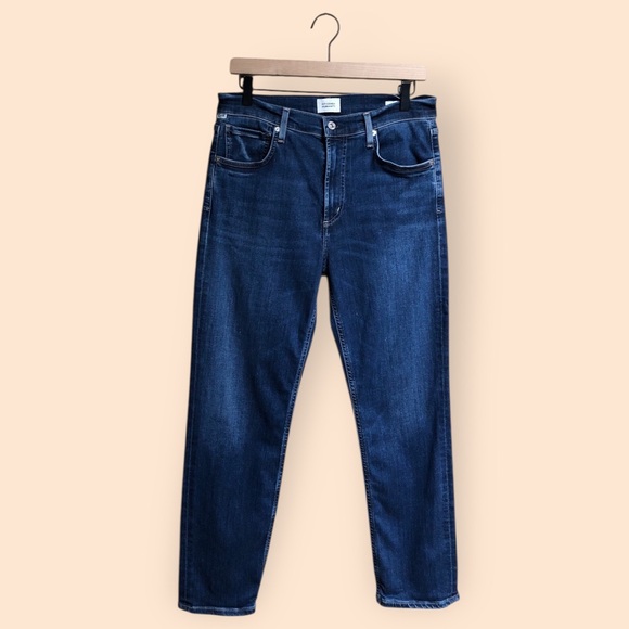 Citizens of Humanity ISOLA Denim Jeans Straight Leg Dark Wash Designer Women 29 - Picture 1 of 12